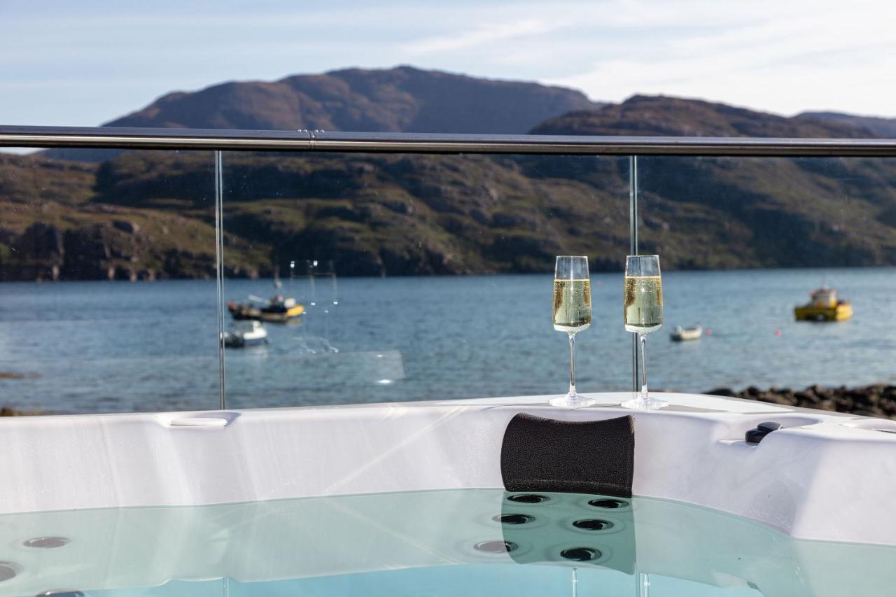 Birches Lodge With Hot Tub Dundonnell Ngoại thất bức ảnh