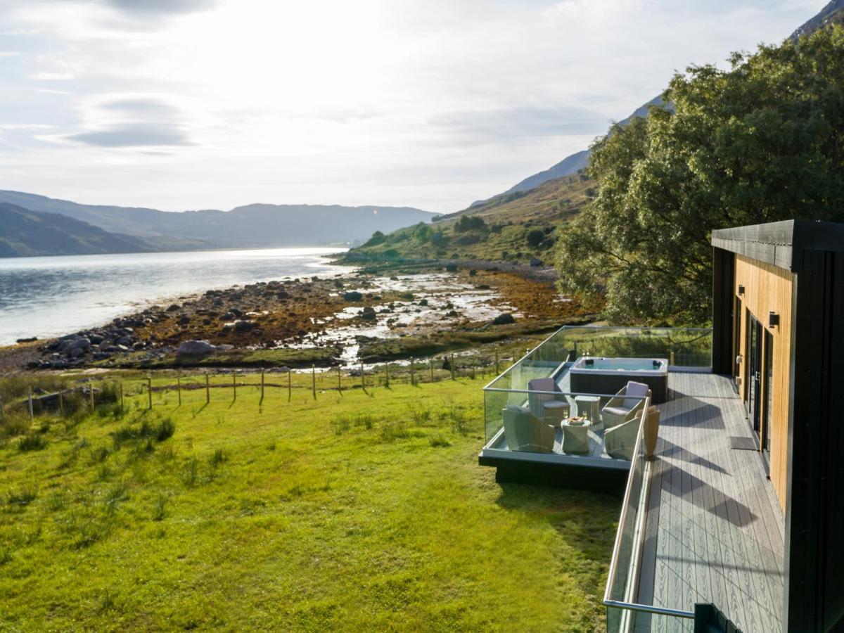 Birches Lodge With Hot Tub Dundonnell Ngoại thất bức ảnh